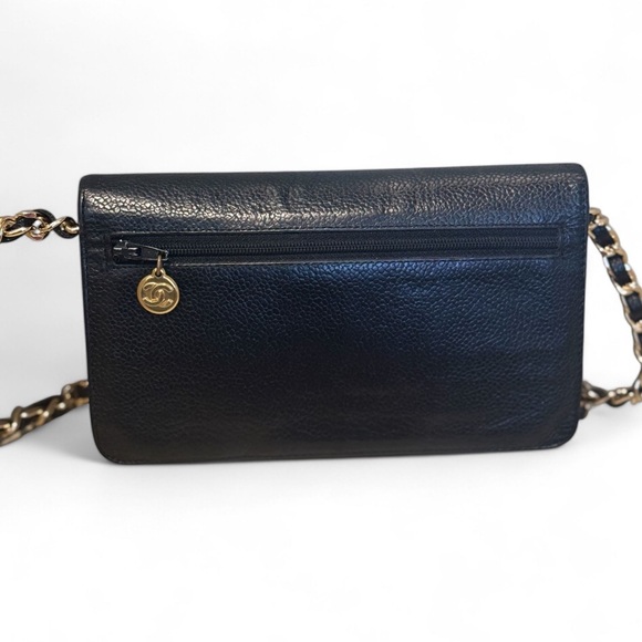 Chanel Caviar Leather Clutch/Pouch (Unbranded Chain Included) & COA - Picture 2 of 4